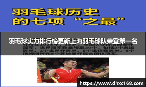 羽毛球实力排行榜更新上海羽毛球队荣登第一名